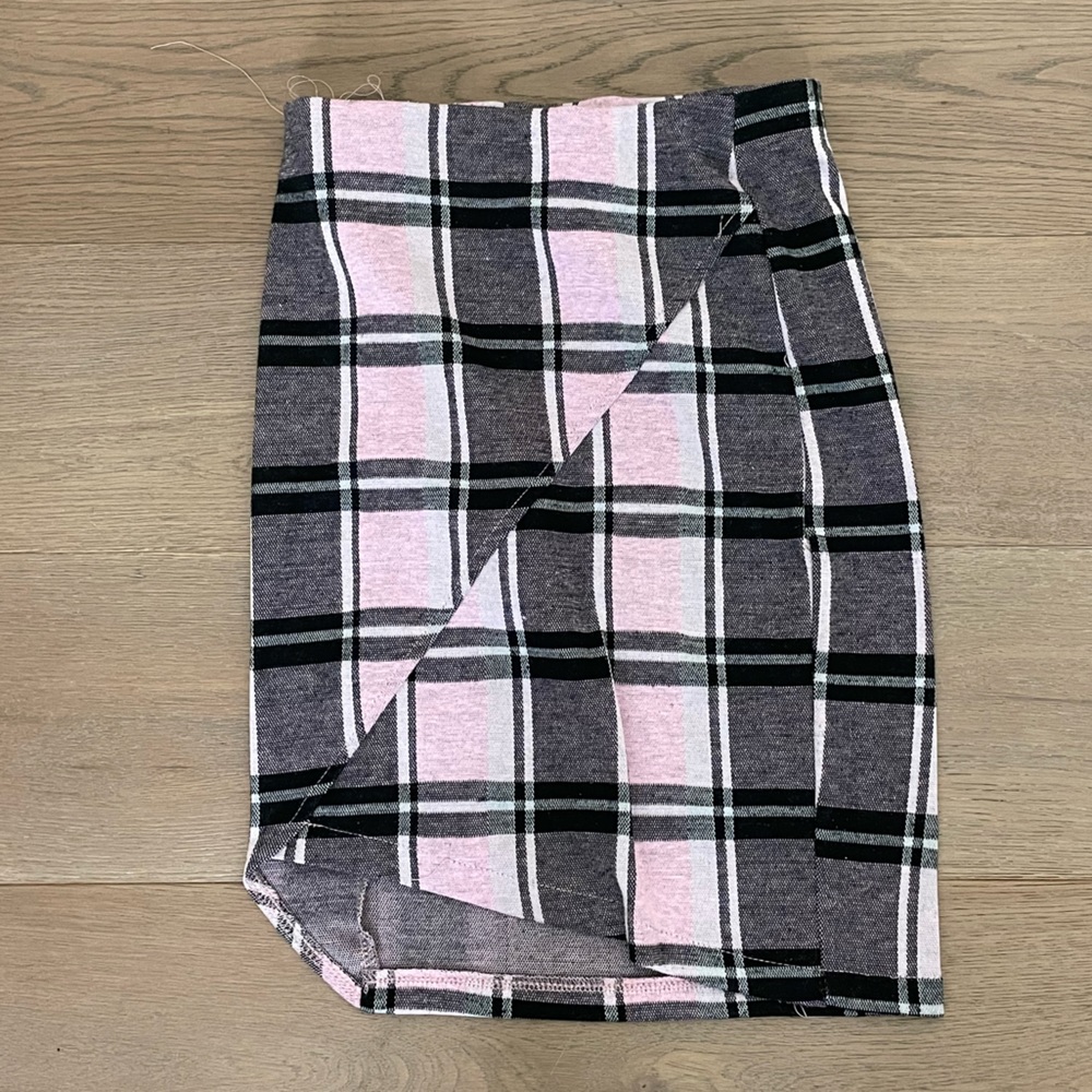 Pink and black skirt